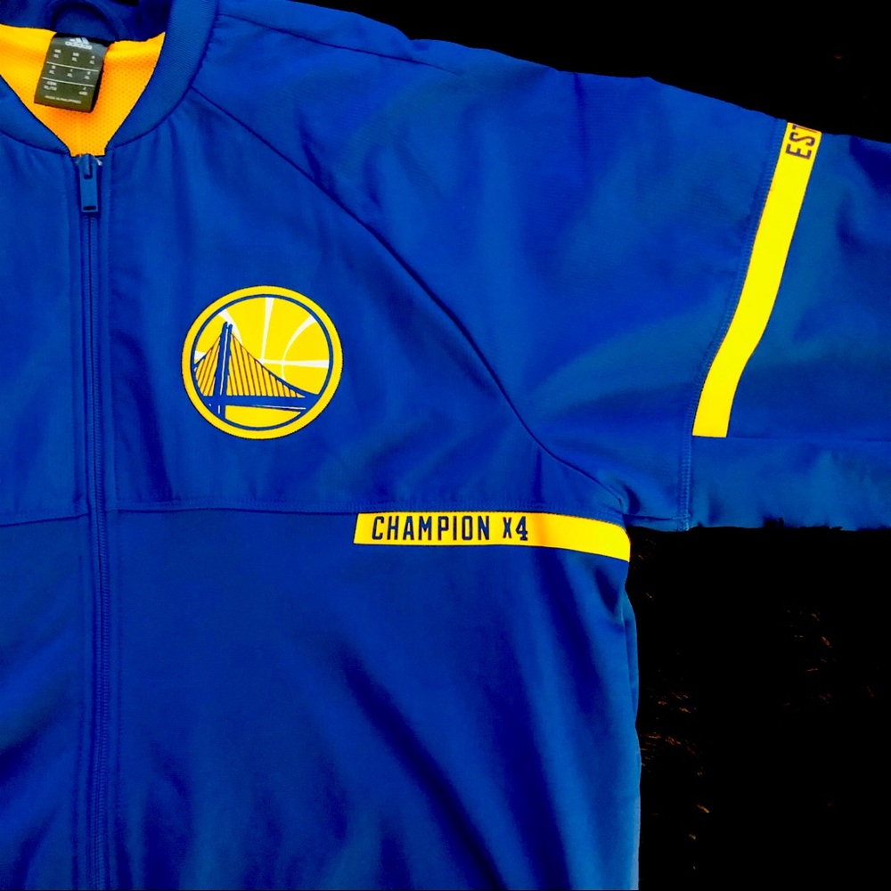 Official NBA x Adidas GS Warriors Champion Zip Up
